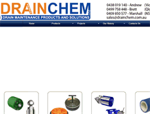 Tablet Screenshot of drainchem.com.au